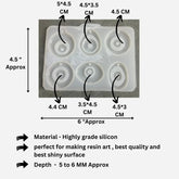 6 CAVITY EVIL EYE MOLD