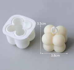 Silicone Small Bubble Candle Mould, Size: 4x4 CM