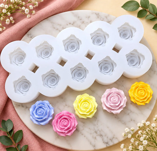 6644A 10 cavity rose mould