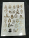 A5 Mix god idol embossed sticker sheet