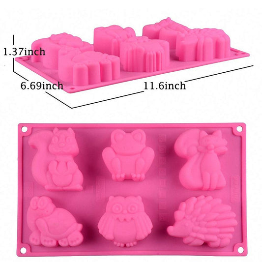 6  cavity  animal  mould/mold
