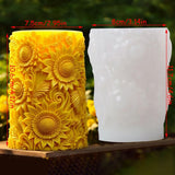 HBR384 flower pillar  Candle Mould