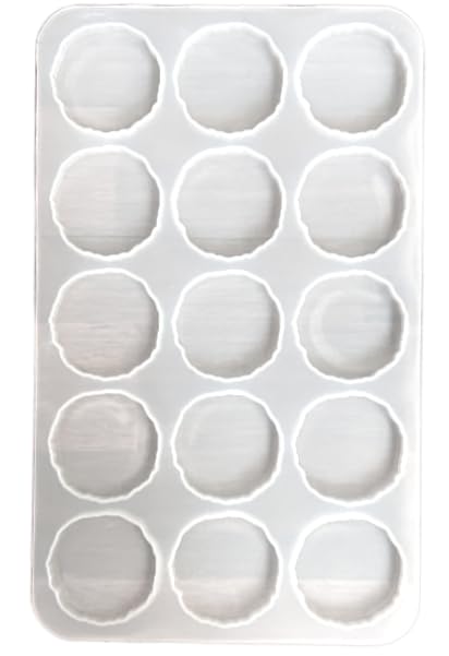 15  cavity  2"  round agate  mould  with out  hole