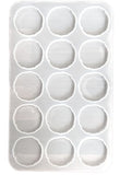 15  cavity  2"  round agate  mould  with out  hole