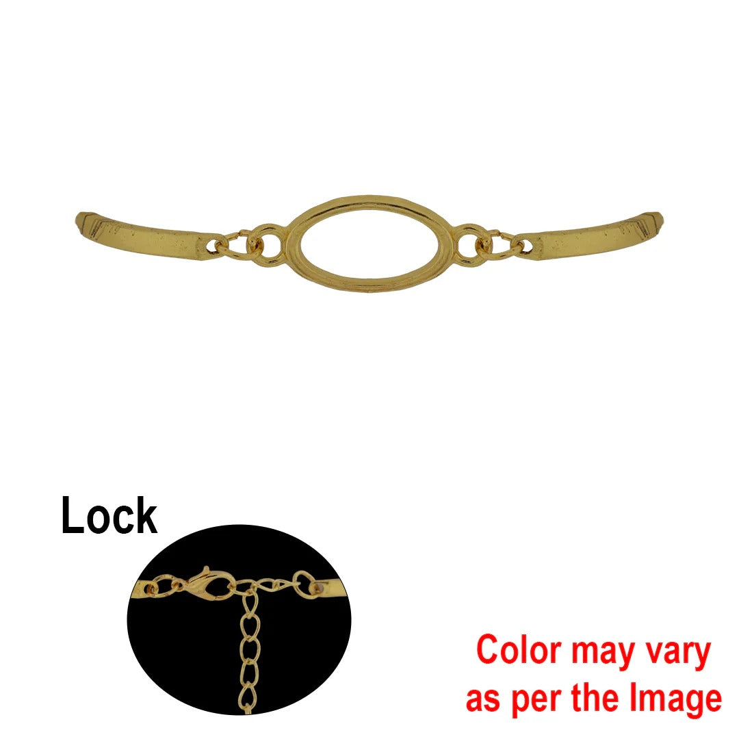 1Pc Eye Bracelet Bezels  for rakhi and bracelet ( BZ279
