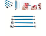 4 Pcs Modeling Ball Tools, 8 Ball Stainless Steel Dotting Modeling Tools