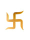 SWASTIK GOLDEN ACRYLIC CUT OUT PACK OF 2 PC
