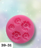 HBR3931  5 CAVITY  SMALL  DAISY  MOULD