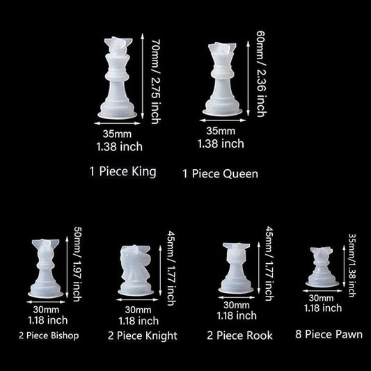 16 In 1 Set Chess Game Pieces Mould/MOLD