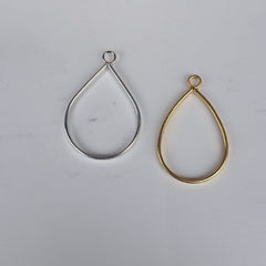 big  drop  shape  pendant  bezel