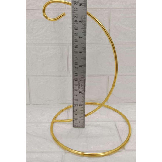 C TYPE METAL STAND  9"  (Golden, 9x5 inches)
