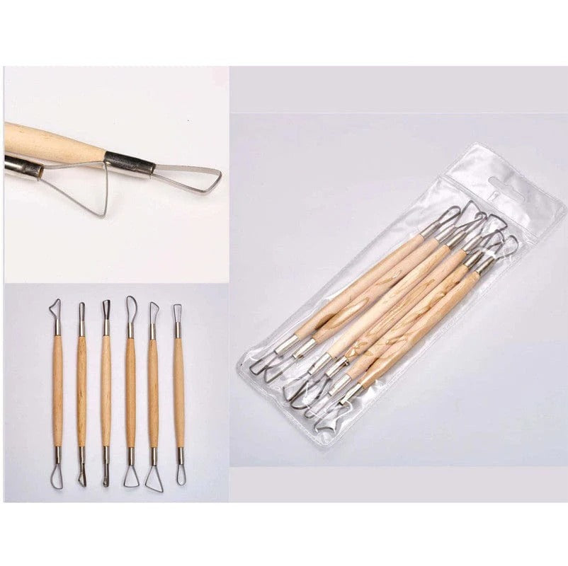 6 Pc 2 Side Wire Clay Sculpting Tool 25026