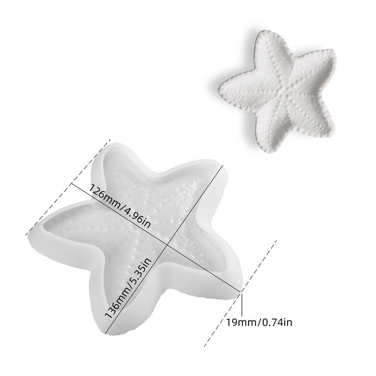 Star Fish Shape BIg Bowl Mould SM1240