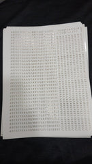 A4  SIZE  ALPHABET GOLD EMBOOSED  SHEET  ( NON  PEAL  OFF  )