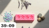 4  CAVITY  PINK  FLOWER  MOLD  HBR3909