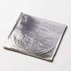 SILVER LEAVES FOIL SHEET PACK  OF  10PC