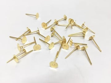 Golden & SILVER  Jewellery Making Metal Head Pin-