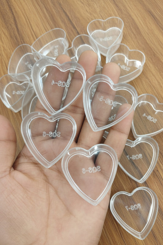 Polycarbonate T-Light HEART Cups -   (20pc )