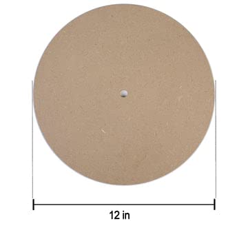 MDF Clock Base Round 5.5mm 12inch Dia|Blank Cutout for Clock Making, Resin Art Work, Decoration | Clock Face for Craft| Clock Making Materials