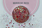 MIRROR  RED  GLITTER USE  IN RESIN