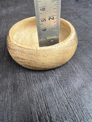 5" ROUND WOODEN BOWL FOR CANDLE MAKING