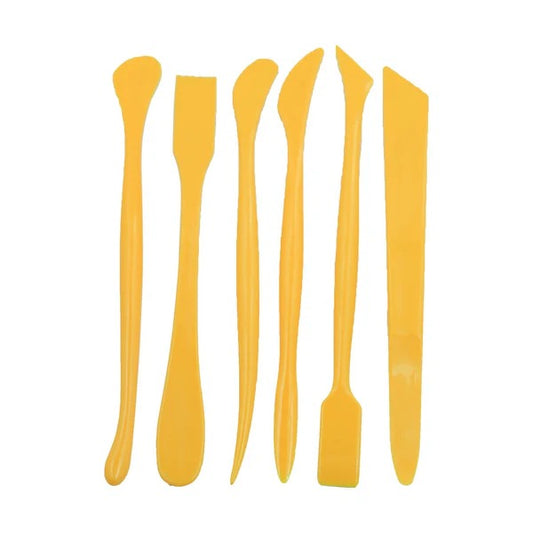 6pcs Yellow Handle Sculpting Clay Tool 68115