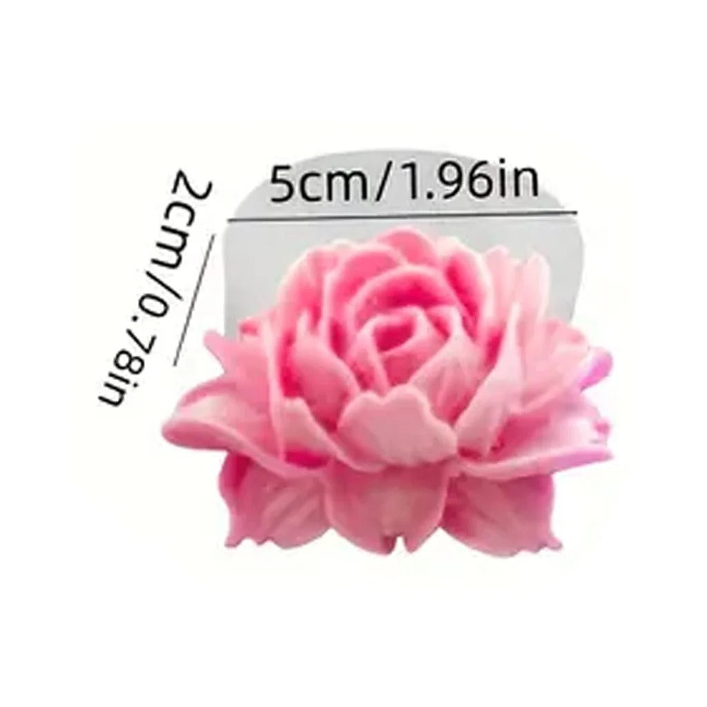 3D Rose Flower Handmade Mould hm0123