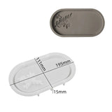 SM1325 BOUQUET CARVED OVAL TRAY  MOULD