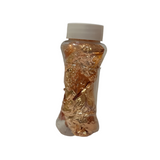 resin flakes gold and silver and rose  gold