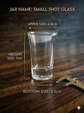 CANDLE SMALL SHOT GLASS  JAR PACK 10PC
