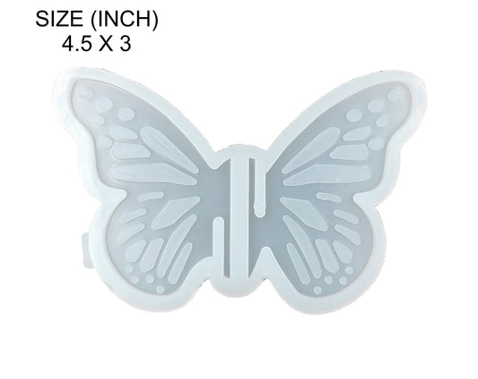 Butterfly Shape Resin Art Silicone Casting Mould Pendent Epoxy Mold Silicon Jewelry Molds DIY Coaster Molds Butterfly Shape (Pack of 1)