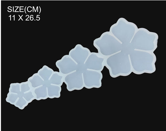 4PC 3D FLOWER MOULD