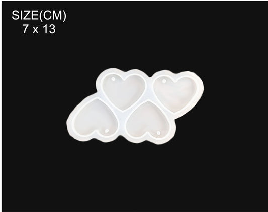 4 CAVITY HEART MOULD