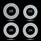 THIN  BANGLE  MOLD   SET  OF  4 SIZE