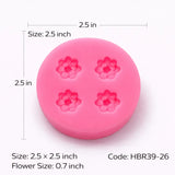 HBR3926  PINK FLOWER  MOULD  4  CAVITY