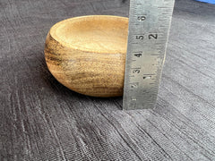 5" ROUND WOODEN BOWL FOR CANDLE MAKING