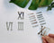 ROMAN NUMBER WITH  STICK SILVER