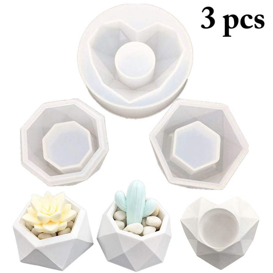 3PC  CANDLE MOULD  SET