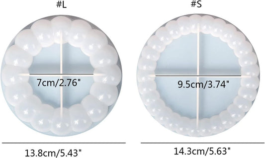 Bubble Coaster Mould/MOLD I Silicone Round Epoxy