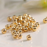 golden pearl beads  8mm  ( size  big  ) 100pc almost in a pack