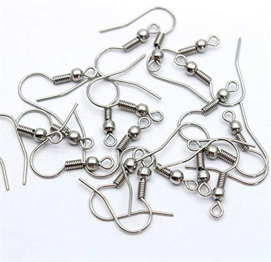 Q HOOK  /  FISH  HOOK   FOR  EARING  AND  JEWELLERY  SILVER
