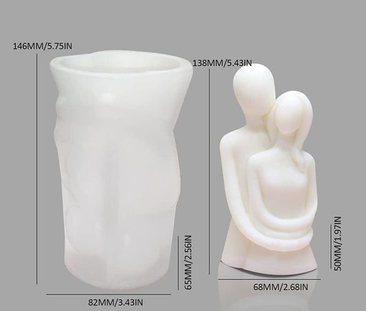 Candle Mould/mold Making Couple Candle Molds Valentine’s Day Couple Hug Silicone Mold/mould