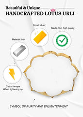 METAL  LOTUS  URLI   FOR  CANDLE MAKING (15 TO 20MM