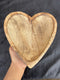 LARGE  HEART  WOODEN BOWL