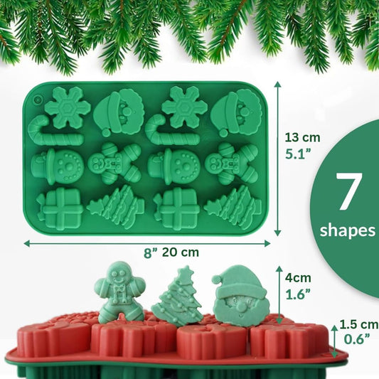 LM1208 14  CAVITY  CHRISTMAS  MOULD  PACK  OF 1 PC