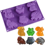 6  cavity  animal  mould/mold
