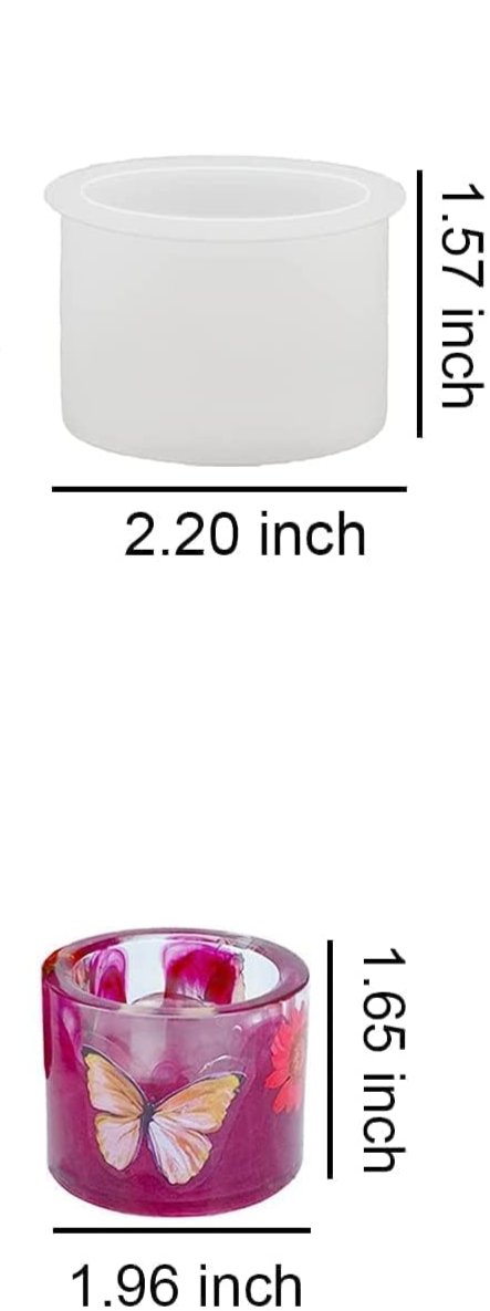 SMALL  PILLAR T LIGHT CANDLE DIWALI  MOULD/ MOLD