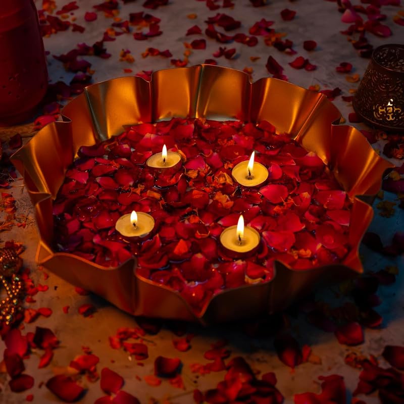 METAL  LOTUS  URLI   FOR  CANDLE MAKING (15 TO 20MM