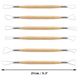 6 Pc 2 Side Wire Clay Sculpting Tool 25026