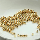 golden pearl beads  8mm  ( size  big  ) 100pc almost in a pack